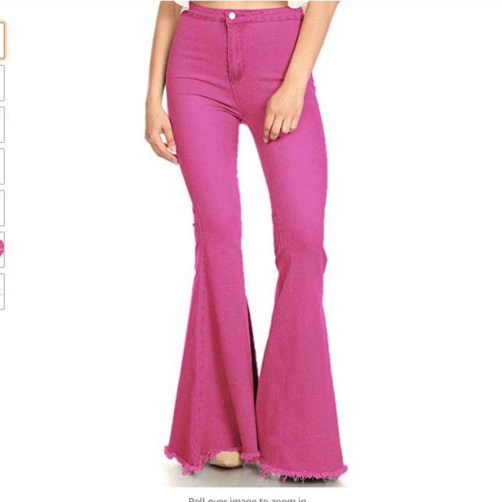 AMAZON Pink Flare Jeans
